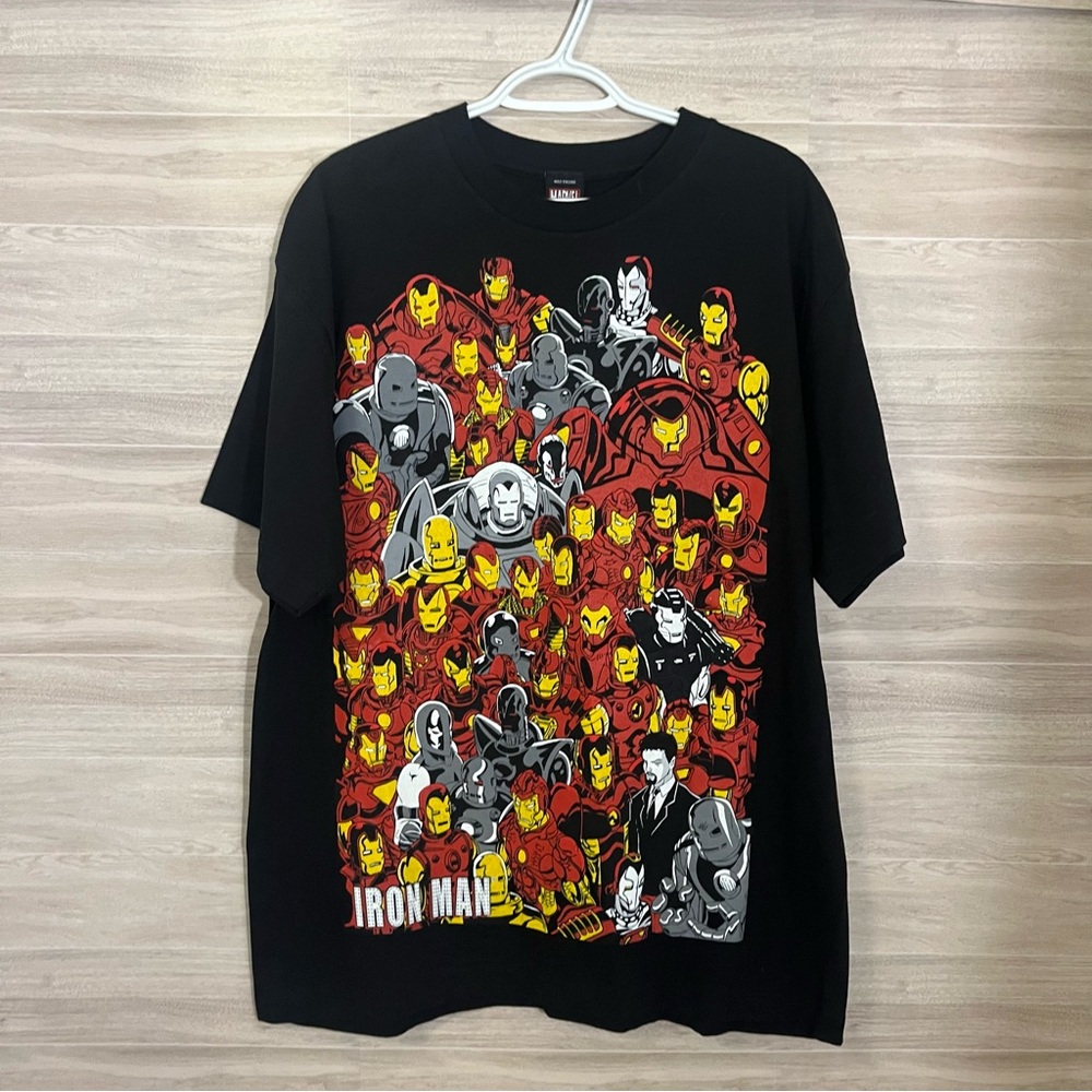 Iron Man XL Mad Engine Marvel Black Graphic Tee T Shirt